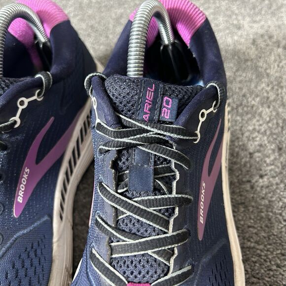 Brooks Ariel 20 1203151B491 Women’s Size 9.5 Blue Running Shoes Used No Insoles - Picture 4 of 13